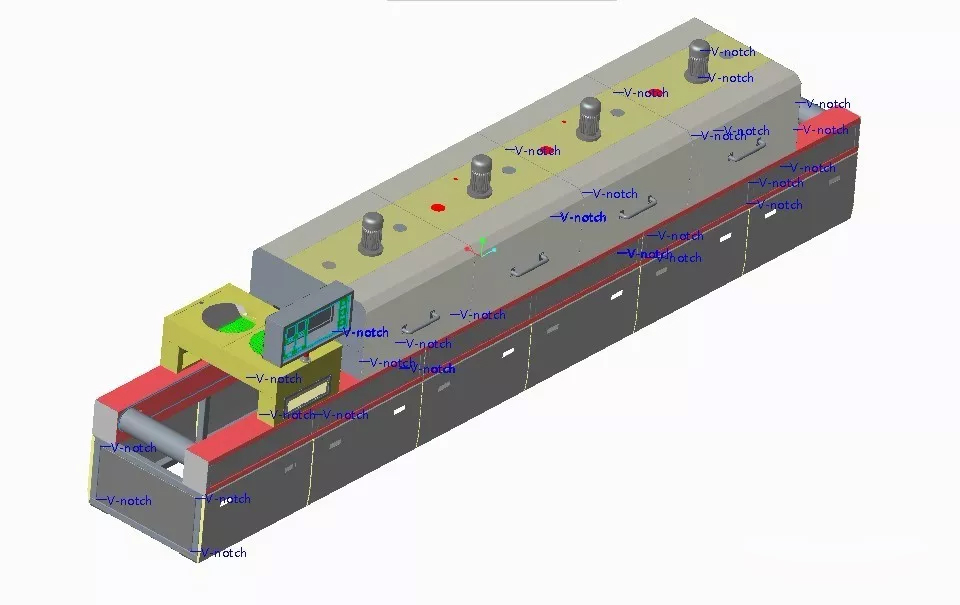 [隧道炉]工业隧道炉3D模型图纸,CREO设计